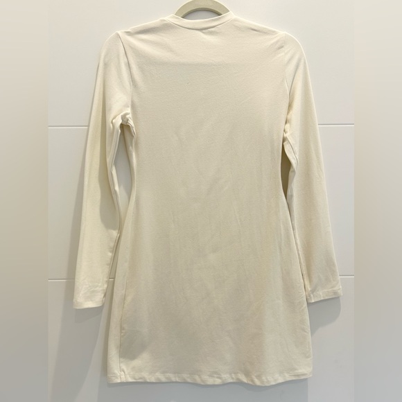 Reformation Crew Neck Dress Cream Size Small - Picture 3 of 12